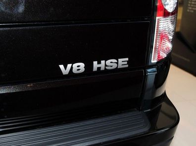 V8 logo hse abzeichen v8 emblem HSE badge range rover landrover HSE kofferraum