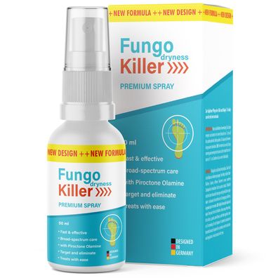 Fungo Dryness Killer Spray - Zur täglichen Pflege der Füße und Nägel - 50ml
