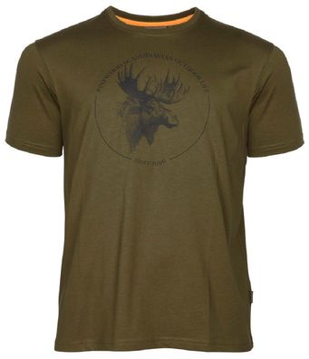 Pinewood 5450 Elch T-Shirt H. Olive (713)