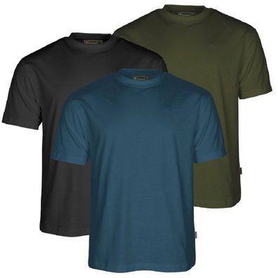 Pinewood 5447 3-Pack T-Shirt A. Blue/ Mossgreen/ Black (383)