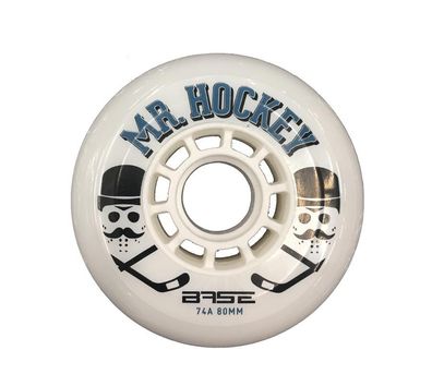8er Set Rollen BASE Pro Mr. Hockey 74A 4 x 76mm + 4 x 80mm