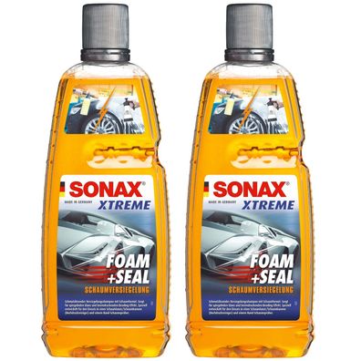2x Set Sonax XTREME Foam Seal Wasch-Versiegelung Auto-Shampoo Lack-Versiegelung