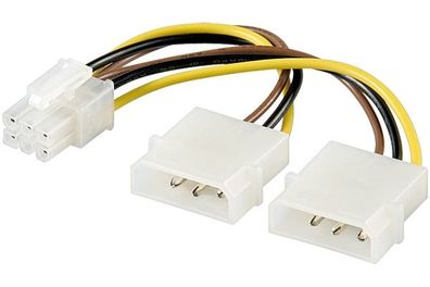 PCI Express Stromadapter einmal auf 6pol PCI-Express Stecker