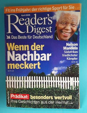 Monatsheft Reader`s Digest - April 2005 - Rarität