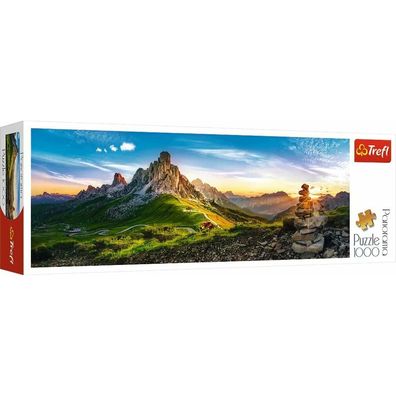 TREFL Panoramapuzzle Passo di Giau, Dolomiten 1000 Teile