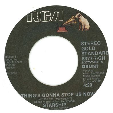 7" Starship - Nothing´s gonna stop us now ( Ohne Cover )