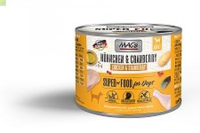 6 x MACs Dog Hühnchen &amp; Cranberry 200g