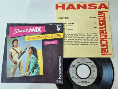 Sweet Mix/ Gilla - Susan don't cry for me 7'' Vinyl Germany WITH PROMO FACTS