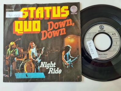 Status Quo - Down, down 7'' Vinyl Germany