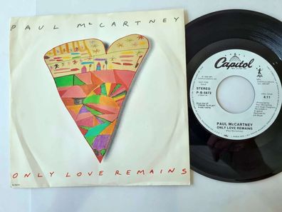 Paul McCartney - Only love remains 7'' Vinyl US PROMO WITH COVER
