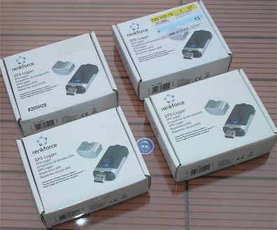 4 Stück USB GPS-Datenlogger Aufzeichnung Renkforce GT-730FL-S 373689 4016138704402