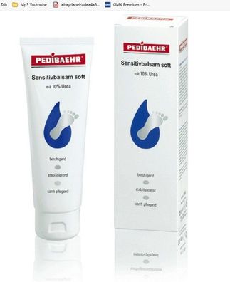 Pedibaehr - pedibaehr - Sensitivbalsam soft mit 10 % Urea -  125 ml 