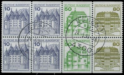 BRD BUND Heftchenblatt Nr HB 29 zentrisch gestempelt X3D6B4E