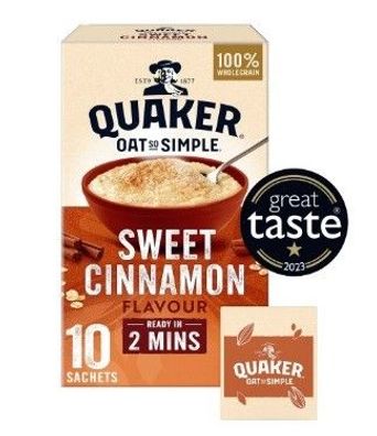 Quaker Oat So Simple Sweet Cinnamon
