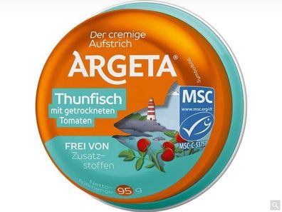 Argeta Thunfisch mit getrockneten Tomaten Aufstrich 95 g Der cremige Aufstrich