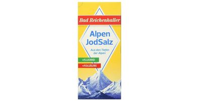 Bad Reichenhaller AlpenJodSalz mit Fluorid + je 500gr 3 Stückzahlen