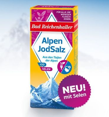 Bad Reichenhaller Selen Jod Salz Packung je 500gr - 3 Varianten/ Stückzahlen
