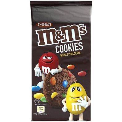 Cookies Schokoladen Kekse M&M´s Double Chocolate 180g - 3 Stückzahlen