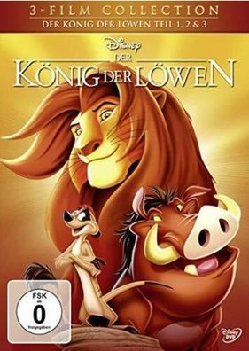 Der König der Löwen - Teil 1, 2 & 3 (3 DVDs] - NEU/ OVP