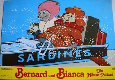 Bernard und Bianca Die Mäusepol Walt Disney - Original Kinoaushangfoto 30x24cm 5