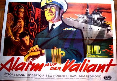 Alarm auf der Valiant Robert Shaw John Mills Film/ Kinoposter A0 157 x 116,5