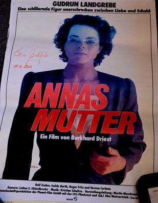 Annas Mutter Gudrun Landgrebe signiert Filmposter A 1 Original Kinoplakat 60/84