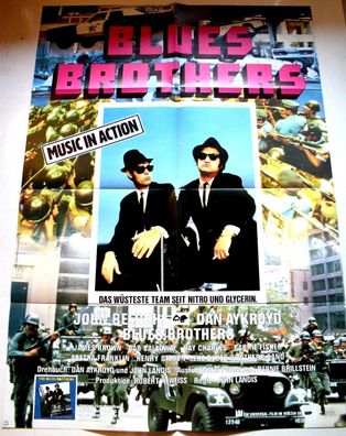 Blues Brothers John Belushi Dan Aykroyd A 1 Kinoplakat - ca. 60 x 84cm