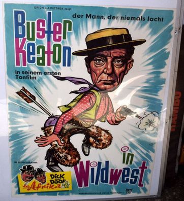 Buster Keaton in Wildwest A1 84 x 60cm Original Kinoplakat