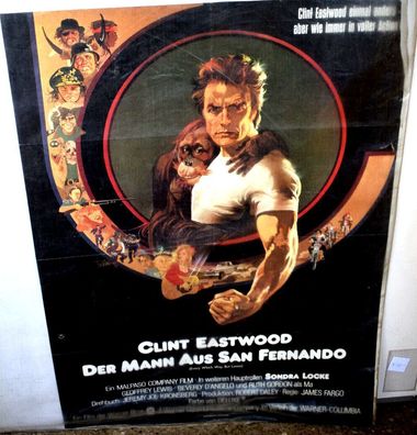 Clint Eastwood Der Mann aus San Fernando A1 84 x 60cm Original Kinoplakat