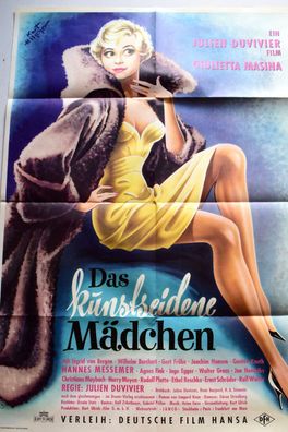 Das kunstseidene Mädchen Gert Fröbe, Original Deutsches Kinoplakat A1 84x60cm