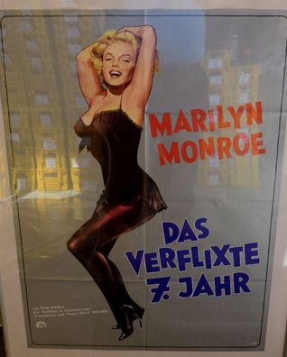 Das verflixte 7. Jahr Marilyn Monroe Filmposter A 1 Original Kinoplakat 60/84
