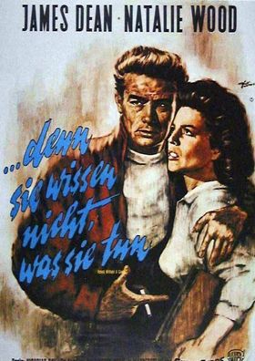 denn Sie wissen nicht was Sie tun Filmposter A 1 Original Kinoplakat 60/84