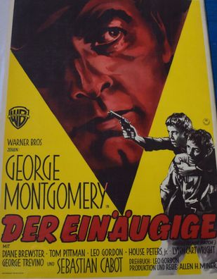 Der Einäugige George Montgomery Filmposter A 1 Kinoplakat - ca. 60 x 84cm