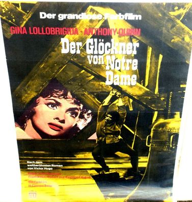 Der Glöckner von Notre Dame Quinn Filmposter A 1 Original Kinoplakat 60/84