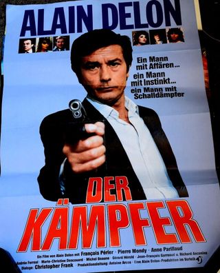 Der Kämpfer Alain Delon Filmposter A 1 Original Kinoplakat 60/84