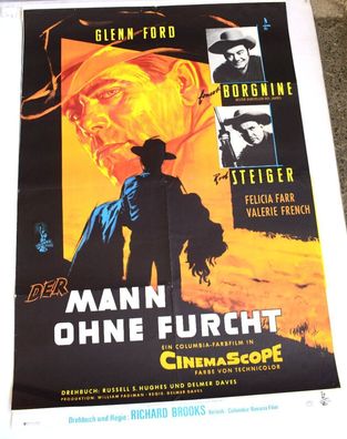 Der Mann ohne Furcht Glen Ford Filmposter A 1 Original Kinoplakat 60/84