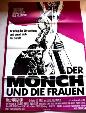 Der Mönch und die Frauen Franco Nero Filmposter A 1 Original Kinoplakat 60/84
