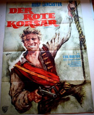 Der Rote Kosar Burt Lancaster Filmposter A 1 Kinoplakat - ca. 60 x 84cm
