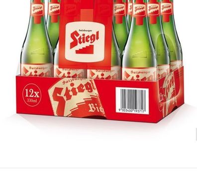 Bier Stiegl Goldbräu 12 Flaschen je 330ml - Salzburger Bier