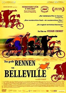 Das große Rennen von Belleville (Tour de France Trickfilm) DVD NEU OVP Concorde