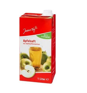 Apfelsaft 100% 1,0 Liter - JedenTag Österreichische Qualität