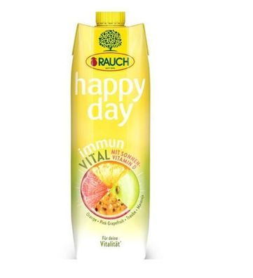 Day Immun VitalO range-Grapefruit-Traube-MaracujaRauch Happy je 1 L 3 Varianten