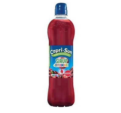 Capri Sun Sirup Kirsche mit Vitamin 600ml 1 bis 12 Flaschen/ Stückzahlen VEGAN