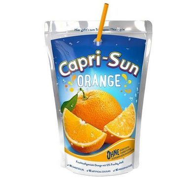 Capri-Sun Orange mit 12 % Fruchtgehalt je 10 x 200ml Vegan 3 Stückzahlen