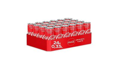 Coca Cola Pure Coke Erfrischung 24 Dosen Original je 0,33L