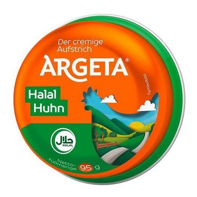 Argeta Huhn/ Geflügelfleisch Halal Aufstrich 95 g Fleisch aus Österreich