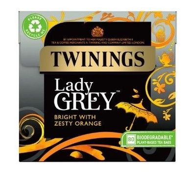 Twinings Lady Grey 80 Teebeutel