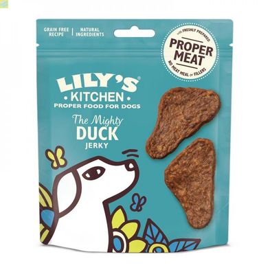 8 x Lilys Kitchen Dog The Mighty Duck Mini Jerky 70g