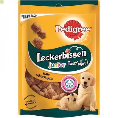 6 x Pedigree Snack Leckerbissen Kau-Happen Junior 125g