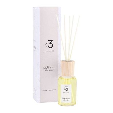 Diffuser Premium 100 ml N°3 Pinewood, My Senso, Raumduft, inkl. 5 Faserstäbchen, Duft